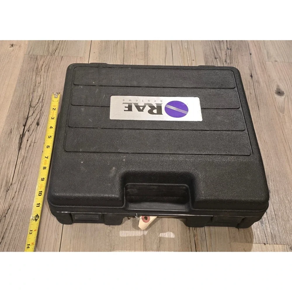 Flambeau type Hard Shell Carrying Case Black Foam Lined Equipment Tool Box EMPTY